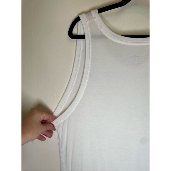 Soft Surroundings White Sublime Tank Tunic Top size L NWOT - Picture 9 of 10